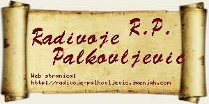 Radivoje Palkovljević vizit kartica